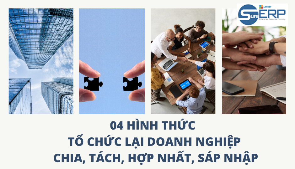 4 hình thức tổ chức lại doanh nghiệp: Chia, tách, hợp nhất, sáp nhập