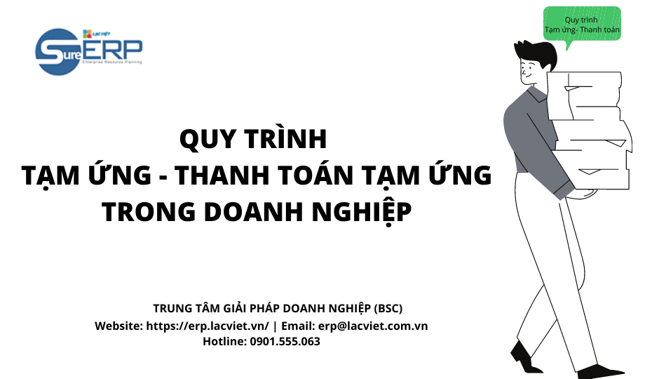 Quy trình tạm ứng - thanh toán tạm ứng trong doanh nghiệp