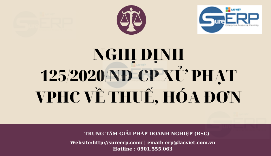 Nghị định 125/2020/NĐ-CP xử phạt VPHC về thuế, hóa đơn